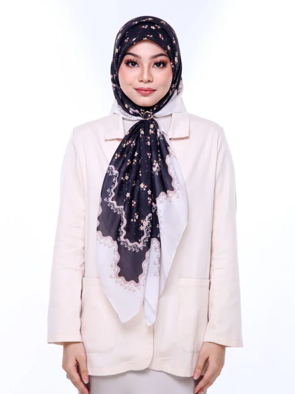 Velvet Black Hijab
