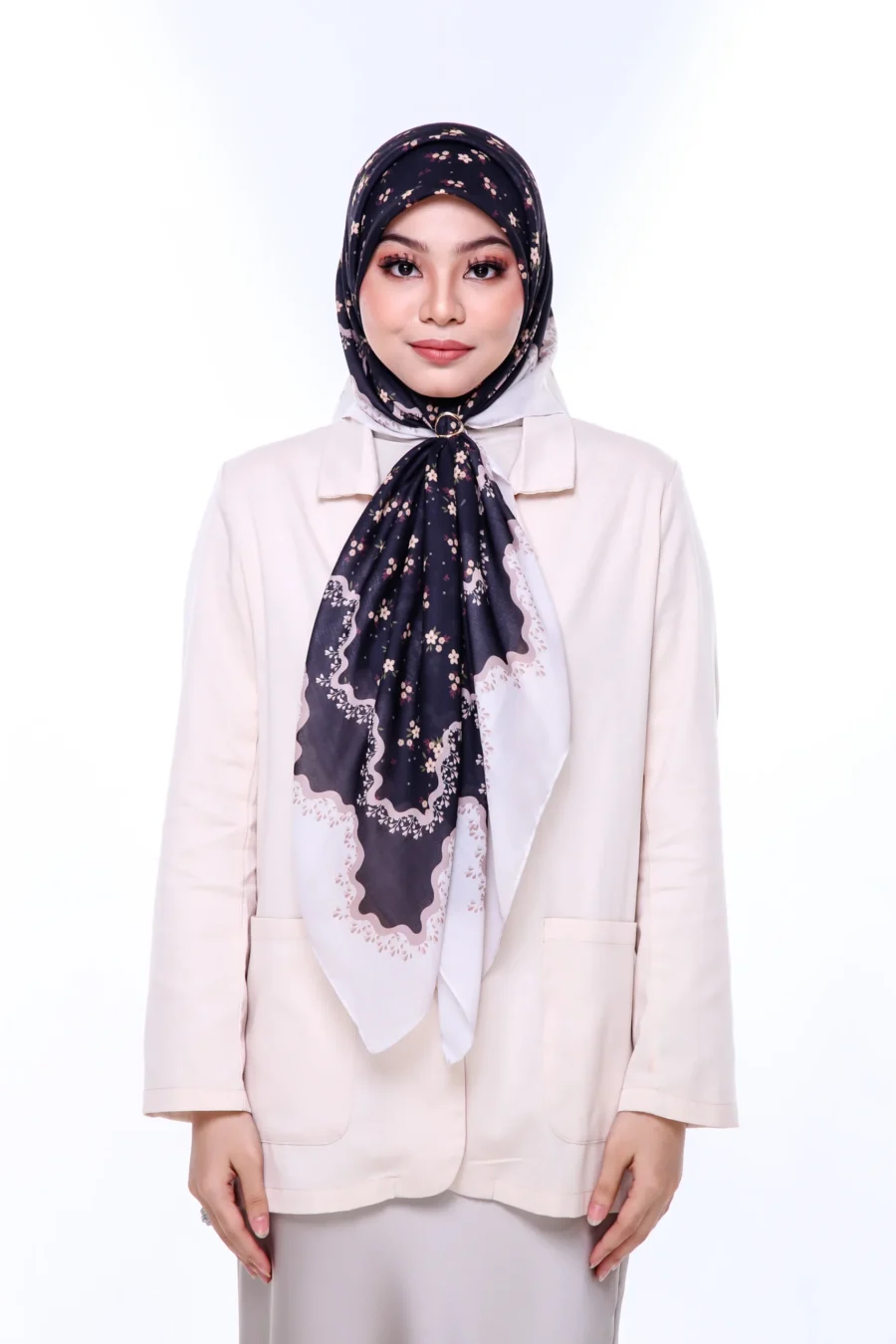 Velvet Black Hijab
